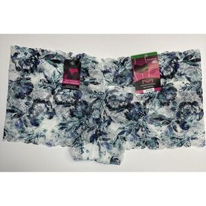 Maidenform Sexy Lace Cheeky Boyshorts Panty DMCLBS 7/L Blue Floral New